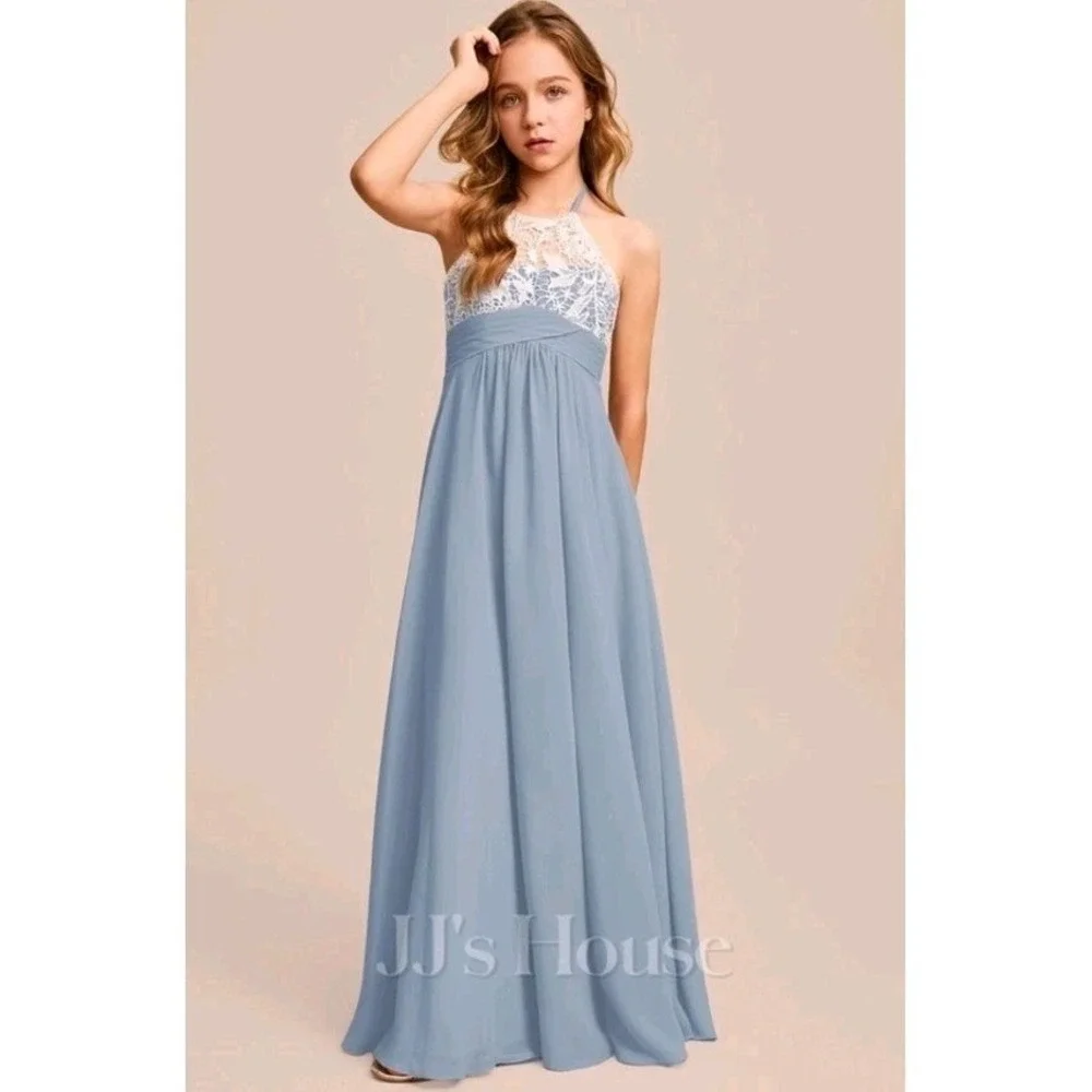 jj bridesmaid dresses JJs House | | J J House Jr Dress Aline Halter Floorlength Chiffon Lace Dusty Blu YGroup_cornelia-maxi-dress CALYPTRA Off-Shoulder Chiffon Fitted Size:33XL Celebrate love and friendship